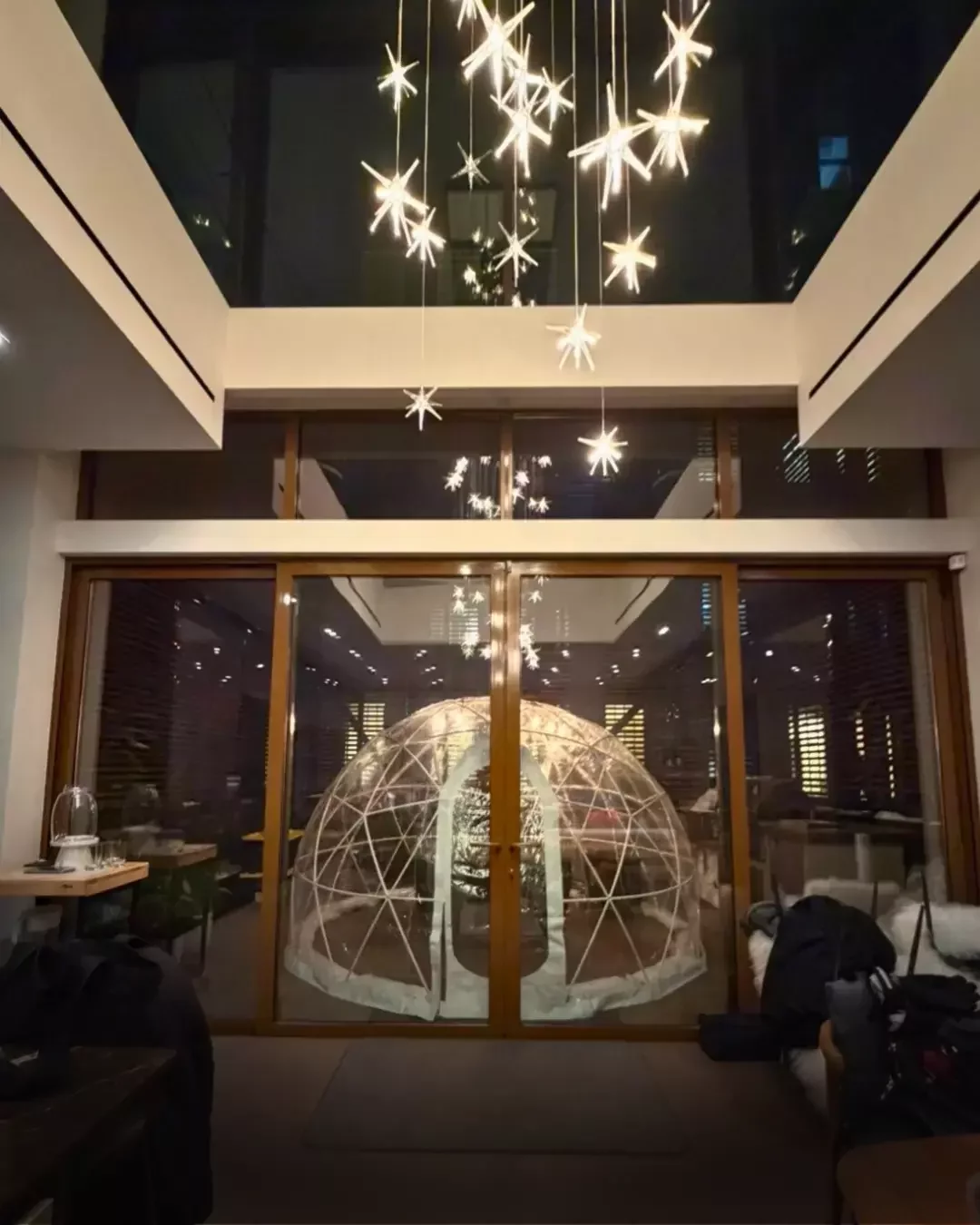 Multiple event Event igloos installed for the Stony Brook University Blizzard Bash installed for Stony Brook University's Blizzard Bash